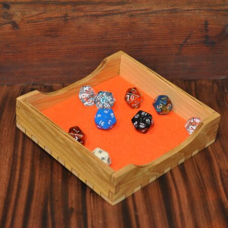 dice tray, dnd, wooden dice rolling tray